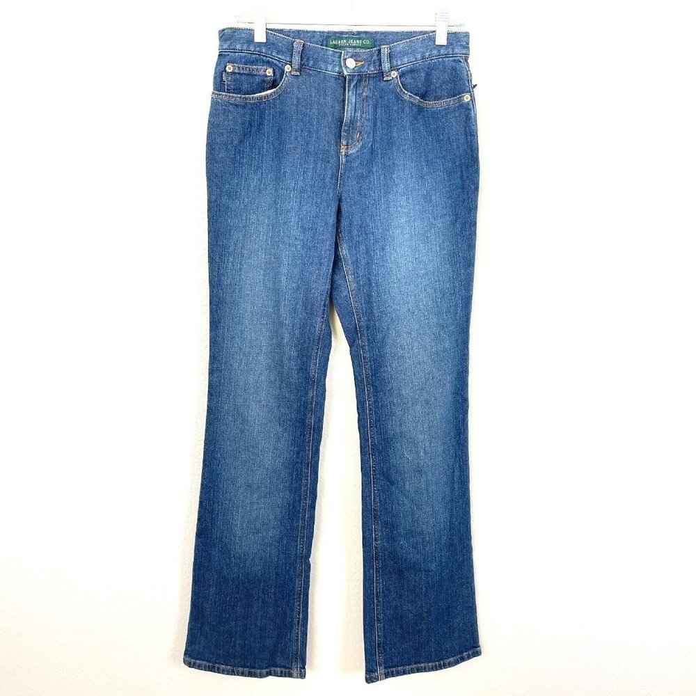 Lauren‎ Jeans Co Ralph Lauren Womens Size 4 Classic Straight Leg Stretch Denim